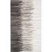 White 60 x 36 x 0.25 in Area Rug - Orren Ellis Alham Abstract Hand Braided Leather Indoor/Outdoor Area Rug in Charcoal/Ivory Leather | Wayfair