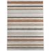 Brown/Pink 72 x 48 x 0.08 in Area Rug - PAINTED STRIPES TERRACOTTA Kitchen Mat By Ebern Designs Polyester | 72 H x 48 W x 0.08 D in | Wayfair