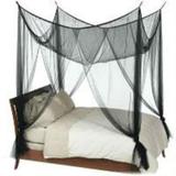 Black 4-Post Canopy Bed Mesh Netting Mosquito Net