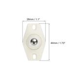 Adhesive Mini Caster Wheels, (White - 12Pcs) Swivel Universal Caster Pulley - White