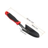 3Pcs 6.3x2.4" Garden Trowel Gardening Hand Shovel Transplant Tools Black Red - Black, Red