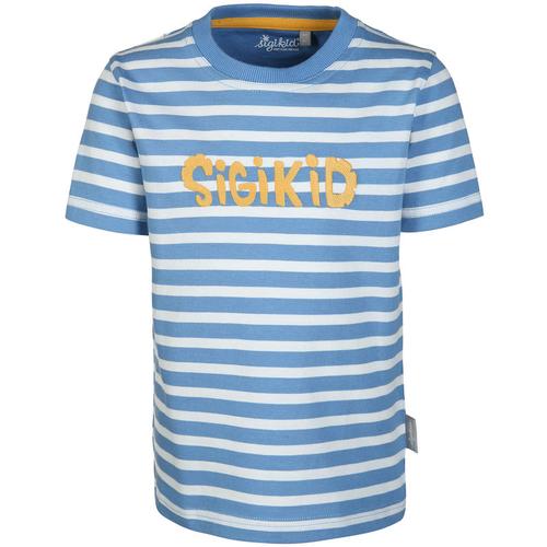 Sigikid - T-Shirt Sigikid Gestreift In Blau/Weiß, Gr.98