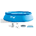 Intex 15 x 42 Inflatable Easy Set Above Ground Round Swimming Pool w/ Ladder & Pump