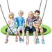 Gymax 60 Saucer Tree Swing Surf Outdoor Adjustable Kids Giant Oval Platform Swing Set Green