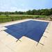 Blue Wave 18 x 36 Rectangular Mesh In-Ground Pool Safety Cover with 4 x 8 Center Step - Blue