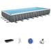 Bestway Power Steel 31 4 x 16 x 52 Above Ground Rectangular Swimming Pool Set