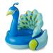 Swimline 90705 Inflatable Peacock Giant Swimming Pool Float with Backrest Blue