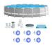 Intex Prism Frame Above Ground 18 x 48 Pool Set w/ 6 Replacement Filters