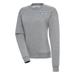 Women's Antigua Heather Gray Santurce Cangrejeros Victory Crewneck Pullover Sweatshirt