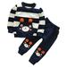 Kids Set Boy Autumn Clothes Tops+Pants Striped Baby Outfits Girl Bear Winter Boys Outfits Set Sweater Boy Baby Set Baby Boy Pieces Big Boy Outfits Size Baby Suspenders And Bow Tie Set Baby