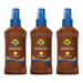 Banana Boat Deep Tanning Oil Pump Spray Sunscreen Broad Spectrum SPF 4 8 Ounces (Pack of 3)