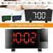 Projection Alarm Clock for Bedroom LED Digital Clock Projection on Ceiling Wall 12/24H Loud Bedside Clock for Heavy Sleeper