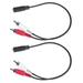 2Pcs 3.5 mm Stereo Female 2 RCA Male AV Cable Auxiliary Audio Adapter Wire