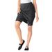 Plus Size Women's Stretch Cotton Skort by Woman Within in Black Dot (Size 3X)