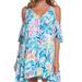 Lilly Pulitzer Dresses | Lilly Pulitzer Bellamie Cold Shoulder Serene Blue Tippy Top Swing Mini Dress | Color: Blue/White | Size: Xs