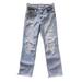 Levi's Jeans | Levis 724 High Rise Straight Crop Distressed Jeans Womens Size 28 Light Blue. | Color: Blue | Size: 28