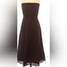 J. Crew Dresses | J Crew Chocolate Brown Strapless Midi Dress | Color: Brown | Size: 12