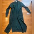 Jessica Simpson Jackets & Coats | Jessica Simpson Long Green Cardigan Size Xs | Color: Green | Size: Xs