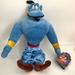 Disney Toys | Disney Aladdin Genie Plush Doll Stuffed Toy 18" Authentic Disney Store W Tags | Color: Blue | Size: Osb