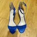 Nine West Shoes | New Nine West Strappy Open Toe Kitten Heels | Color: Blue | Size: 6