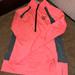 Pink Victoria's Secret Sweaters | Hot Pink & Grey Zip Up Crew Neck Sweater Victoria Secret Size Xs | Color: Pink | Size: Xs