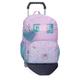 Enso Süßes Mädchen Schulrucksack mit Doppelfach und lilafarbenem Trolley 32 x 44 x 17 cm, Polyester, 23,94 l