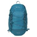 Mountain Warehouse Pace 30L Rucksack - Hydration Compatible Backpack, Airflow Back System Rucksack, Packaway Rain Cover - For Travelling, Camping, Hiking Teal