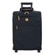 Bric's Expandable Cabin Trolley, X-Collection, Carry-on Suitcase with 2 Double Wheels, Durable and Ultra Light, Size: 39x55x20/23 cm, Ocean Blue