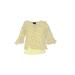 Angie Long Sleeve Blouse: Yellow Floral Tops - Kids Girl's Size X-Small