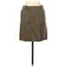 Ann Taylor LOFT Casual Mini Skirt Mini: Green Print Bottoms - Women's Size X-Small