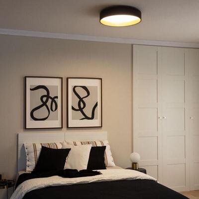 Efectoled - LED-Deckenleuchte 20W Rund Metall Ø450 mm cct Wählbar Broadway Schwarz / Gold Image
