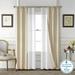 Mainstays 4 Piece Wave Jacquard Curtain Panel Set 27.5 x 54 inch Panels Beige