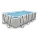 JLeisure 17776 18 x 10 Foot Above Ground Steel Frame Swimming Pool Gray
