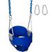 Swing Set Stuff Inc. Highback Full Bucket with 5.5 Ft. Coated Chains (Blue)