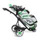 Super E Caddy The Weekender Golf Push Cart 3-Wheel Folding Electric Golf Cart Lightweight 12V Battery Green