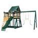 Congo Monkey Playsystem #1 with Swing Beam - Green and Sand Low Maintenance Play Set - Made in The USA - Polymer Coated Playset