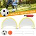 Willstar 2 PCS Collapsible Soccer Goal Pop Up Football Goals Nets Portable Training Football Net for Beach Playground Backyard