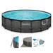 Summer Waves Elite 18ft x 48in Above Ground Frame Swimming Pool Set w/ Pump