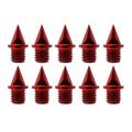 Magideal Outdoor Carbon Steel Track Spikes Replacement Red 10pcs