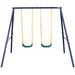 KL KLB Sport Metal Swing Set play Outdoor for Kidsï¼ŒAge 3-8