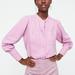 J. Crew Tops | J. Crew Point Sur Pleated Twill Draped Pink Button Down Shirt Size L Nwt | Color: Pink | Size: L