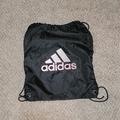 Adidas Bags | Adidas Cinch Sack Bag Backpack Black Sports Gym Drawstring | Color: Black | Size: Os