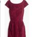 J. Crew Dresses | New J.Crew Elsa Dress In Leavers Lace Dark Burgundy | Color: Red | Size: 6