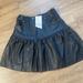 Zara Skirts | Faux Leather Zara Skirt | Color: Black | Size: M