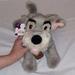 Disney Toys | Lady And The Tramp Stuffed Dog Disney Movie Toy Comic Book Cartoon Plush 12" New | Color: Gray/White | Size: 12 X 10
