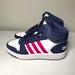 Adidas Shoes | Adidas Hoops 2.0 Mid Tops | Color: Blue/White | Size: 5.5