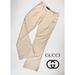 Gucci Pants & Jumpsuits | Gucci Italy Cotton Tan Trousers Pant 44 | Color: Cream/Tan | Size: 44eu