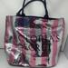 Victoria's Secret Bags | Nwot - Victoria's Secret Pink Silver Sequin Weekender Shopping Travel Tote Large | Color: Pink/Silver | Size: 21" L X 15" H X 7"