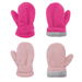 American Trends Toddler Mittens Unisex Fleece Lined Gloves Baby Winter Warm Mittens for Kids Boys and Girls -2 Pairs Pack XL Rose Red & Pink
