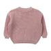 Genuiskids 1-5Years Toddler Baby Wool Sweater Kids Boys Girls Fall Winter Warm Sweaters Long Sleeve Knitted Solid Thick Pullover Jumper Tops